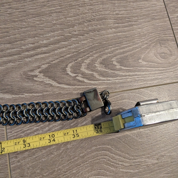 Stylish Black and Silver Women's Chain Belt. Luisa Cerano. - Picture 10 of 10